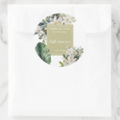 Jasmine Perfume Label ラウンドシール (バッグ)