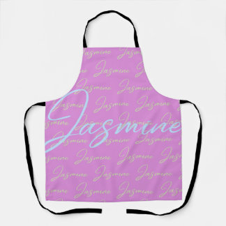 Jasmine Repeating Name Pattern  エプロン