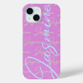 Jasmine Repeating Name Pattern  Case-Mate iPhoneケース (裏面)