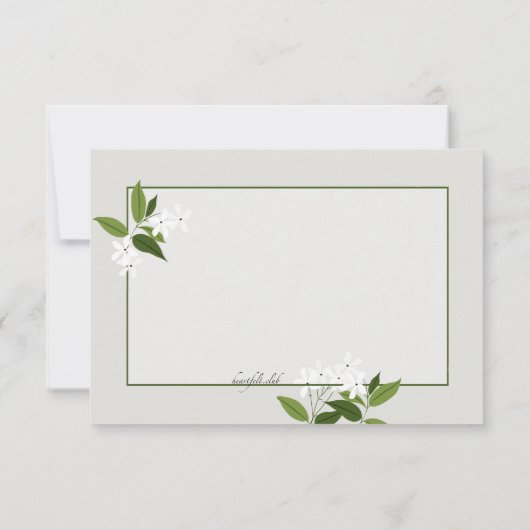 Jasmine RSVPカード (裏面)