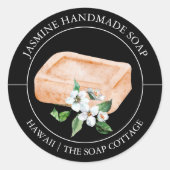 Jasmine Soap label ラウンドシール (正面)