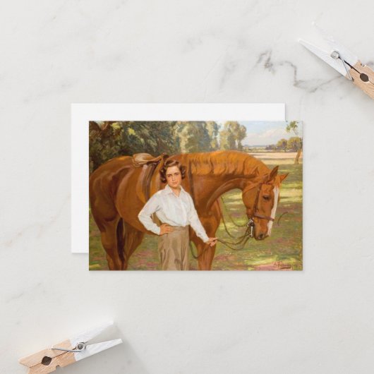 Jasmine the Horse (by Algernon Talmage) カード (正面/裏面インサイチュ)