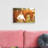 Jasmine the Horse (by Algernon Talmage) キャンバスプリント (インサイチュ (リビング))