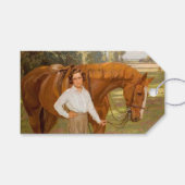 Jasmine the Horse (by Algernon Talmage) ギフトタグ (正面(横))