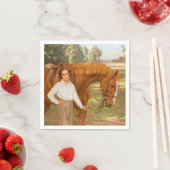 Jasmine the Horse (by Algernon Talmage) スタンダードカクテルナプキン (インサイチュ)