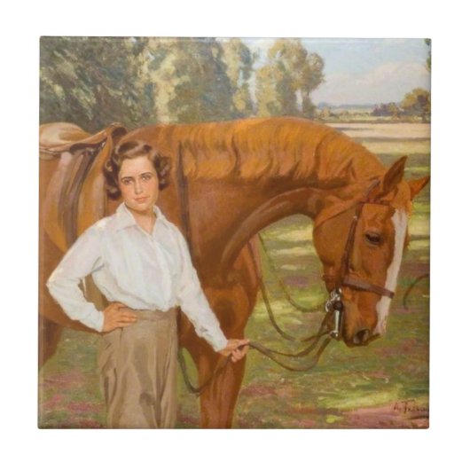 Jasmine the Horse (by Algernon Talmage) タイル (正面)