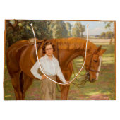 Jasmine the Horse (by Algernon Talmage) ラージペーパーバッグ (裏面)