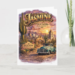 Jasmine Tucson Arizona オーダーメイド サウスウェスタン カード