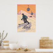 Jasna Ski Resort Slovakia Travel Poster ポスター (キッチン)