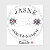 JASNE-JANAFAラウンドロゴ シール (シート)