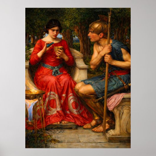 Jason and Medea by John William Waterhouse  ポスター (正面)