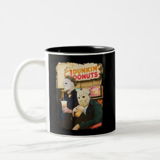 Jason and Micheal Donuts、ホラー映画ラバーギフト ツートーンマグカップ