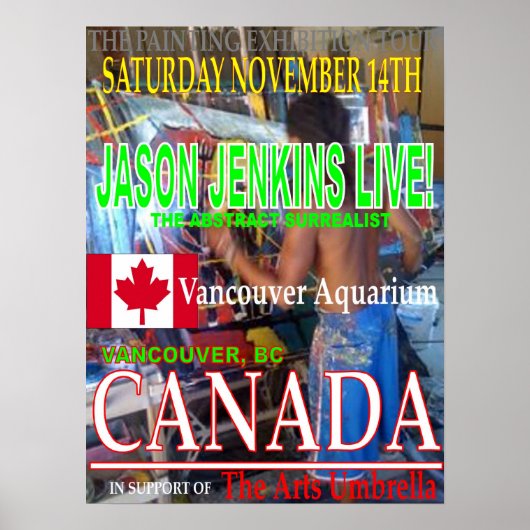 JASON JENKINS カナダライブ ポスター (正面)