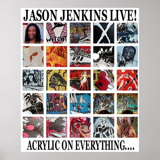 JASON JENKINS LIVE！アクリルだらけ ポスター (正面)