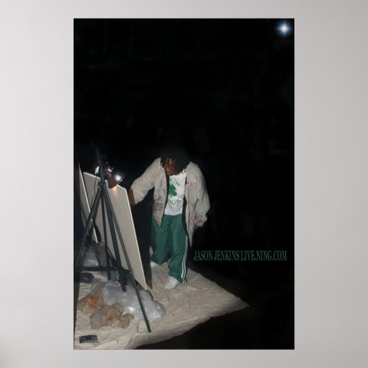 JASON JENKINS LIVE BLACK GRAPHIC ポスター (正面)