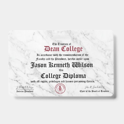 Jason Kenneth Wilson バッジ (正面)