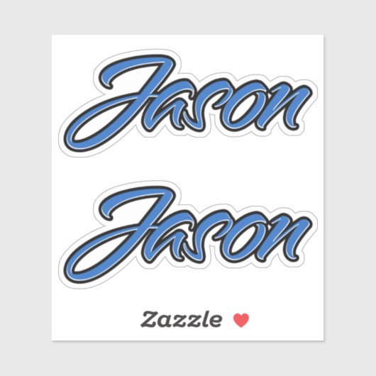 Jason Name blue Aufkleber Sticker Stickerset シール (シート)