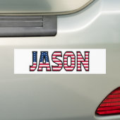 Jason Name Vorname USA Aufkleberステッカー自動 バンパーステッカー (車上)
