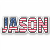 Jason Name Vorname USA Sticker Stickerset シール (正面)