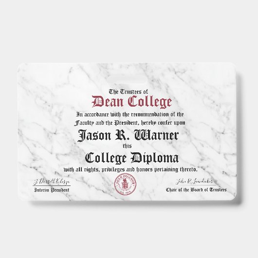 Jason R. Warner バッジ (正面)