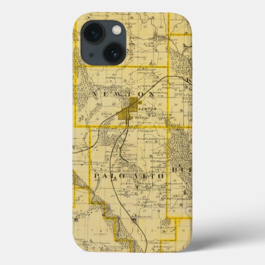 Jasper郡、アイオワ州の地図 Case-Mate iPhoneケース (裏面)