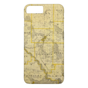 Jasper郡、アイオワ州の地図 iPhone 8 Plus/7 Plusケース