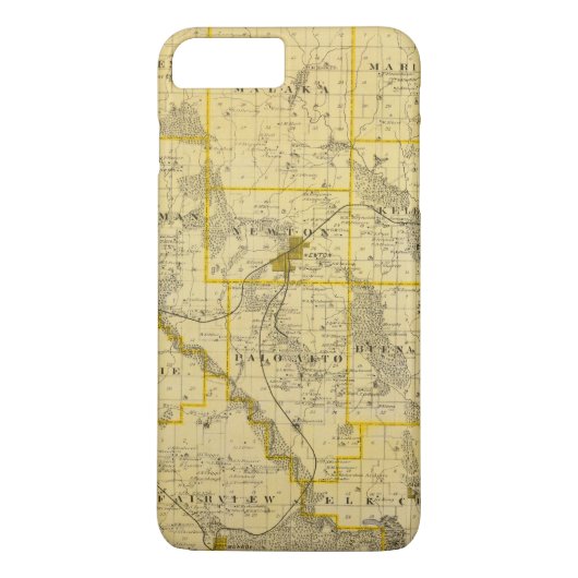 Jasper郡、アイオワ州の地図 Case-Mate iPhoneケース (裏面)