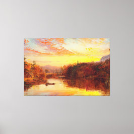 JASPER F. CROPSEY – グリーンウッド湖の夕日1877 キャンバスプリント