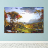 JASPER F. CROPSEY Autumn On the Hudson River, 1860 キャンバスプリント (インサイチュ (ウッドフロア))