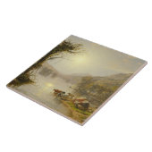 Jasper Francis Cropsey – グリーンウッド湖の秋 タイル (側面)