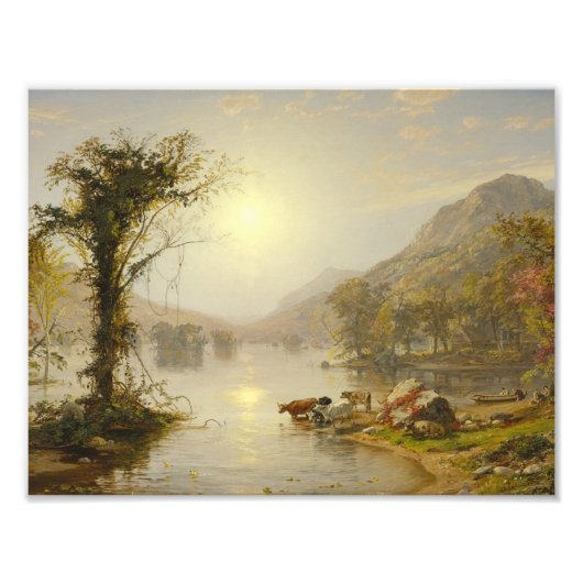 Jasper Francis Cropsey – グリーンウッド湖の秋 フォトプリント (正面)