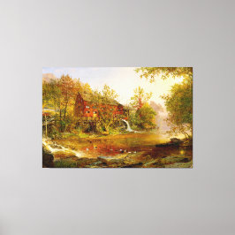 JASPER FRANCIS CROPSEY – 古い工場 – 1876 - キャンバスプリント