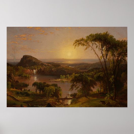 Jasper Francis Cropsey – 夏，オンタリオ湖 ポスター (正面)