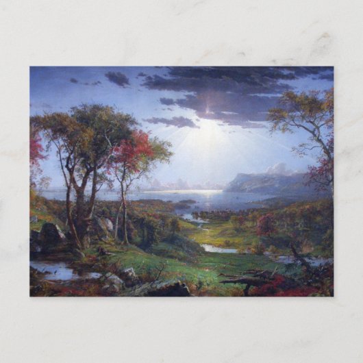 Jasper Francis Cropsey – 秋 – ハドソン里 ポストカード (正面)