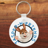 Jasper-n-friends keychain / Backpack tag キーホルダー (正面)
