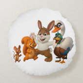 Jasper-n-friends pillow ラウンドクッション (裏面)