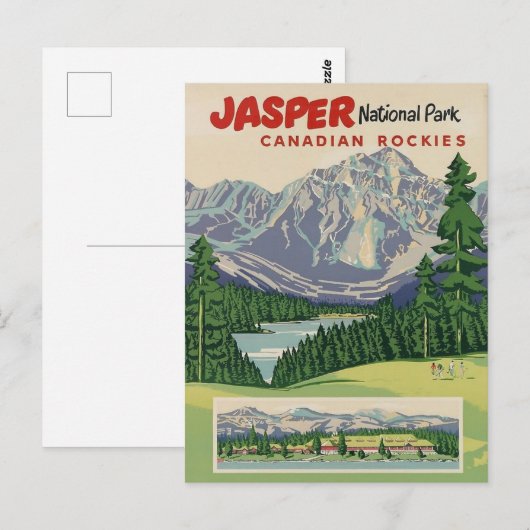 Jasper National Park ポストカード (正面/裏面)