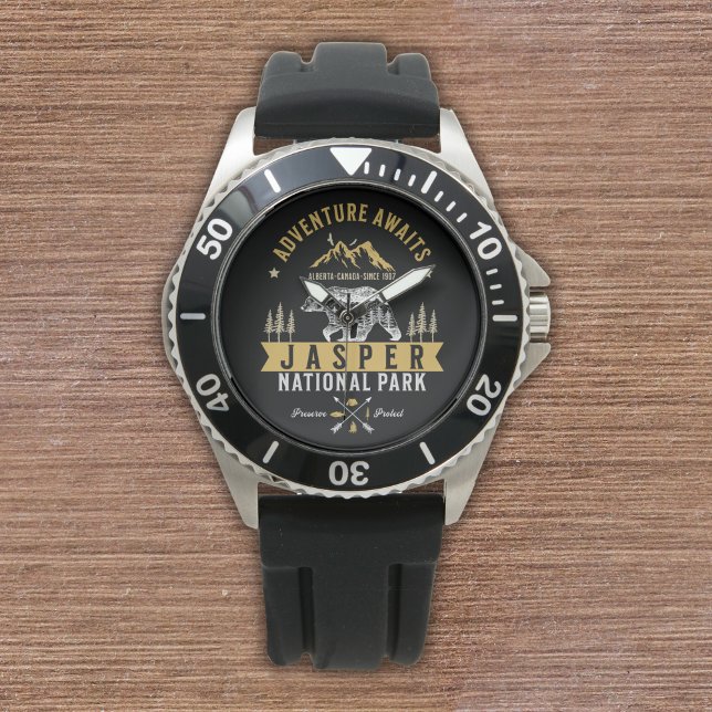 Jasper National Park Alberta Canada Travel 腕時計 (クリエイターアップロード済み)