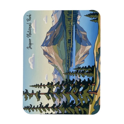 Jasper National Park Canada マグネット (縦)