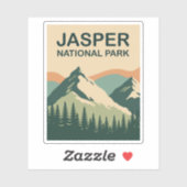 Jasper National Park Canada Scenic Nature Art シール (シート)