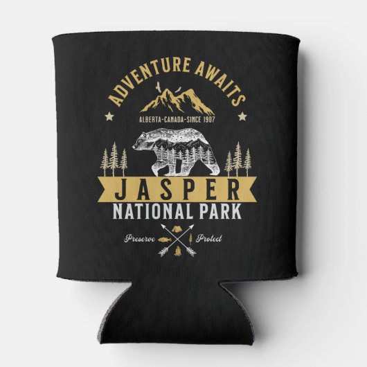 Jasper National Park Canada -Souvenir 缶クーラー (裏面)
