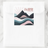 Jasper National Park Colored Hills スクエアシール (バッグ)