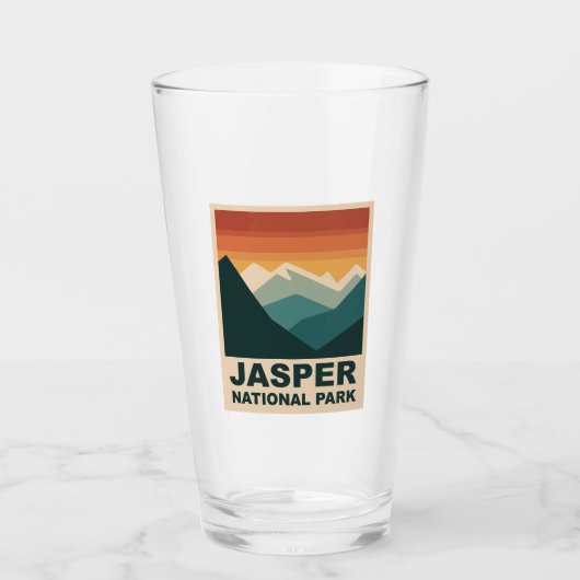Jasper National Park Minimalist Outdoor Design タンブラーグラス (正面)