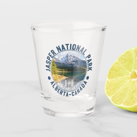 Jasper Reserve, Alberta Canada since 1907 ショットグラス (正面)