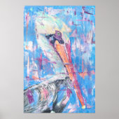 Jasper the Big Head Pelican - By Just Dahl ポスター (正面)