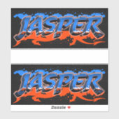 Jasper Vorname Name Graffiti Aufkleber Sticker シール (シート)