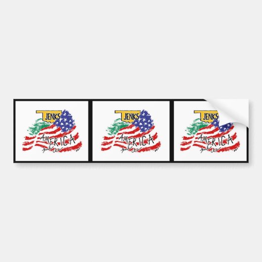 JATCの3ロゴ バンパーステッカー (正面)