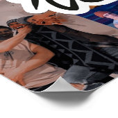 JATPからの日没曲線コラージュ ポスター (角)