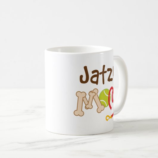 Jatzu犬の品種お母さんのギフト コーヒーマグカップ (正面右)