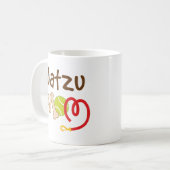 Jatzu犬の品種お母さんのギフト コーヒーマグカップ (正面左)